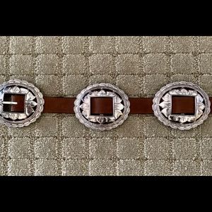 Brighton brown concho belt